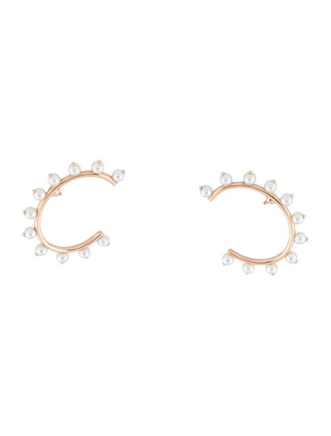 hermes pearl earrings